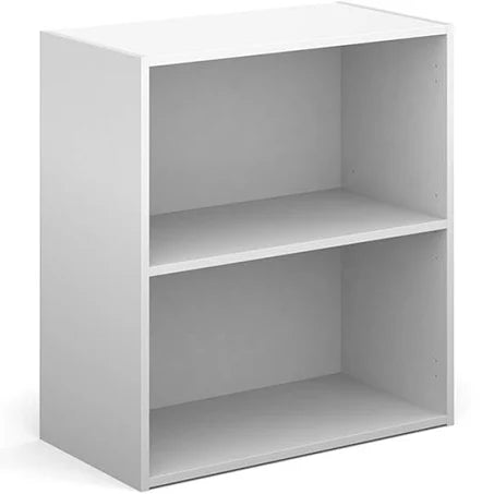 Contract Bookcase 830mm High with 1 Shelf - White