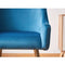 Soho Lux Velvet Dining Chair Single - Blue - Life Interiors