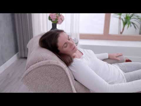 Harrogate Fabric Dual Motor Rise Recliner - Beige
