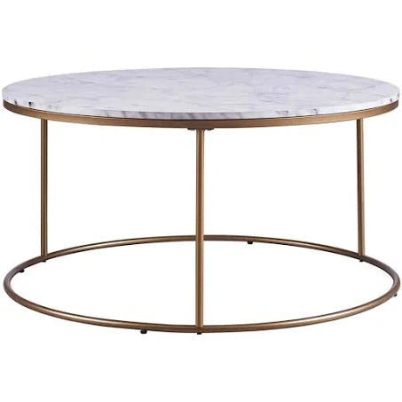 Teamson Home Marmo Round Coffee Table