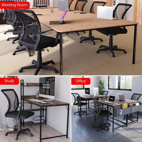 Home Discount Airdrie Office Mesh Chair - Black
