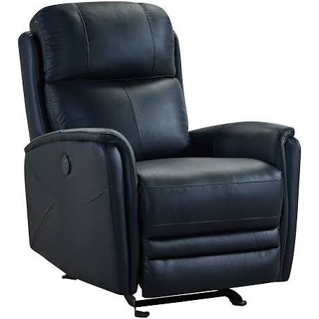 Armen Living Wolfe Contemporary Top Grain Leather Power Recliner Living Room ...