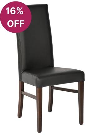 Sorrento Dining Chair - Black Faux | By Trent Furniture, Contract Furniture Suppliers