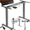 Tectake Melville Height-Adjustable Metal Table Frame Desk - Grey