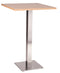 Dalio Stainless Steel Dining Table | 600mm round | White | Poseur height