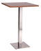 Dalio Stainless Steel Dining Table | 600mm round | White | Poseur height