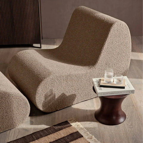 Ferm Living Rouli Pouf Pure Bouclé - Off-White
