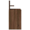vidaXL Bedside Cabinets with 2 Drawers 2 Pcs Brown Oak 38x34x80 cm
