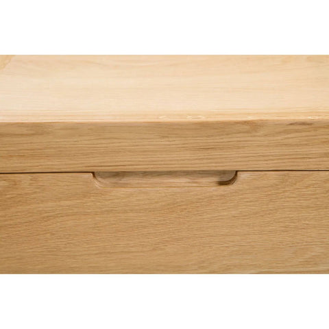 Julian Bowen Curve 3 Drawer Chest - Oak