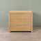 Julian Bowen Curve 3 Drawer Chest - Oak