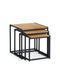 Julian Bowen Tribeca Nest of 3 Tables - Oak