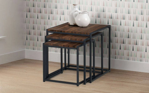 Julian Bowen Tribeca Nest of 3 Tables - Oak
