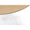 Julian Bowen Blanco Round Pedestal Dining Table, White & Oak
