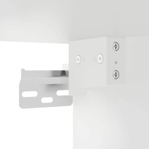 vidaXL TV Wall Cabinet with LED White 180x31x38 cm