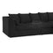 Luxor Long Fabric Jumbo Cord 4 Seater Sofa - Scatter Back