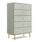 Devon Large Chest of Drawers 5 Drawers - Sage