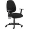 Jota High Back Operator Chair with Adjustable Arms - Black