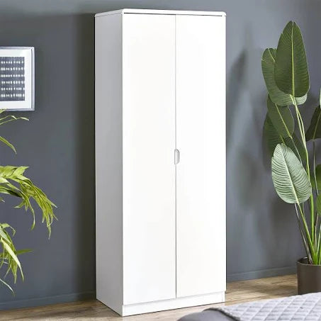 Manhattan 2 Door Wardrobe - White - Julian Bowen