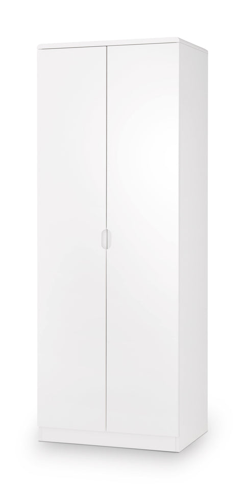 Manhattan 2 Door Wardrobe - White - Julian Bowen
