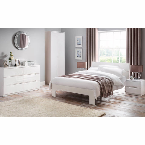 Manhattan 2 Door Wardrobe - White - Julian Bowen