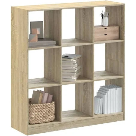 vidaXL Bookcase Sonoma Oak 68.5x32x75 cm Engineered Wood