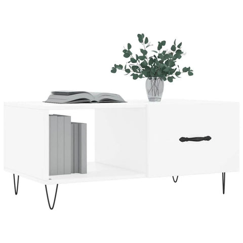 vidaXL Coffee Table Black 90x50x40 cm Engineered Wood