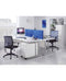 Dams International Right Hand Corner Desk MOM14ERWH White 1,400 x 1,200 x 725 mm