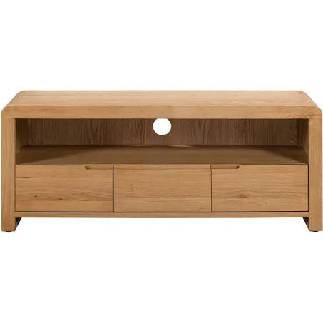 Curve Oak TV Unit - Julian Bowen