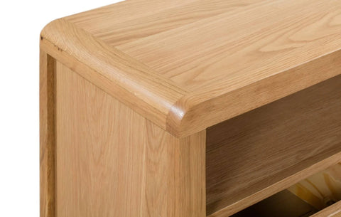 Curve Oak TV Unit - Julian Bowen