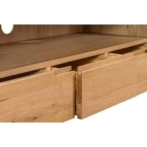 Curve Oak TV Unit - Julian Bowen