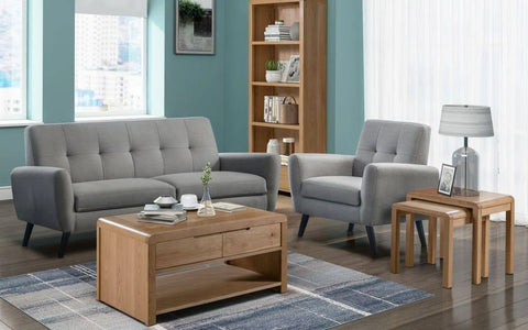 Curve Oak TV Unit - Julian Bowen