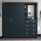 Homelife Lancaster 4 Drawer Wardrobe Combi Unit - Blue