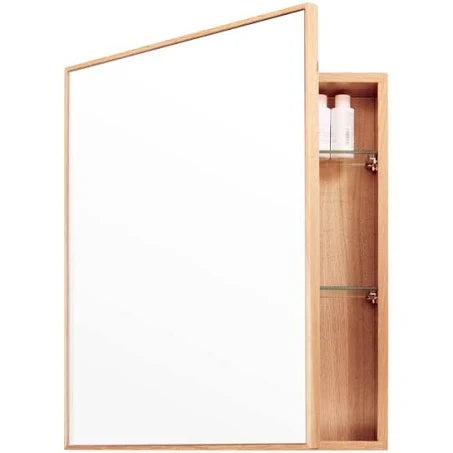 Natural Oak Slimline Wall Cabinet