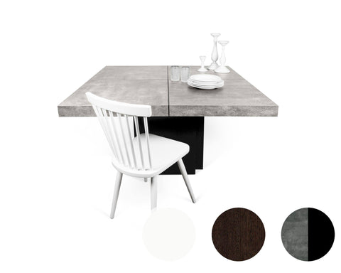 Dusk 150cm Dining Table High Gloss White Finish by Temahome
