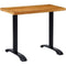 vidaXL Bistro Table Legs 2 Pcs Black 61x8x72 cm Cast Iron