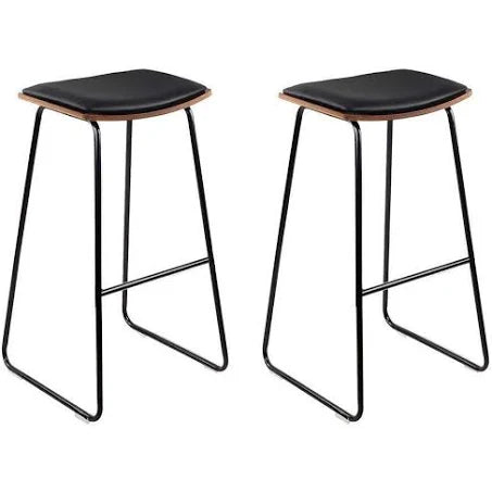 Backless Pu Leather Bar Stools For Kitchen