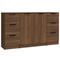 vidaXL Sideboards 3 Pcs Brown Oak Engineered Wood