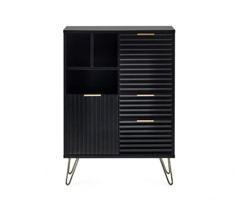 Julian Bowen Murano Matte Black Sideboard from bedsdirectuk