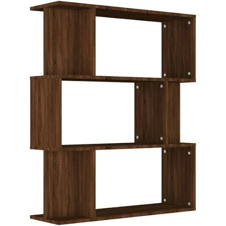 vidaXL Book Cabinet/Room Divider Brown Oak 80x24x96 cm Engineered Wood