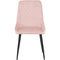 Seconique Avery Set of 2 Baby Pink Velvet Dining Chair