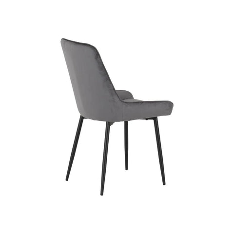 Seconique Avery Set of 2 Baby Pink Velvet Dining Chair