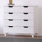 Evuhome - Bergen 4 Chest of Drawers, White - White