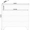 Evuhome - Bergen 4 Chest of Drawers, White - White