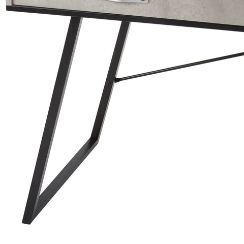 Premier Housewares Home Office Computer Desk with 2 Drawers, Workstation/ Study ...