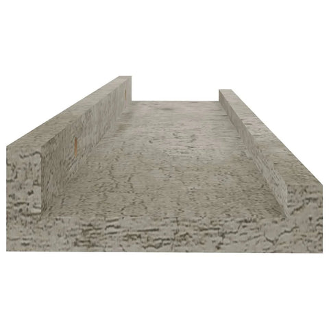 vidaXL Wall Shelves 2 Pcs White and Sonoma Oak 60x9x3 cm