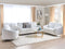 Sofa Set Light Beige Fabric Upholstery 3 + 2 + 1 Seater Glam Beliani