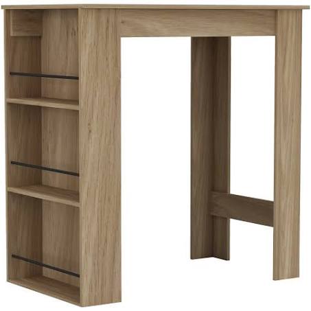 Urbnliving 3 Tier Dining Bar Coffee Kitchen Island Table Open Storage Shelves ...