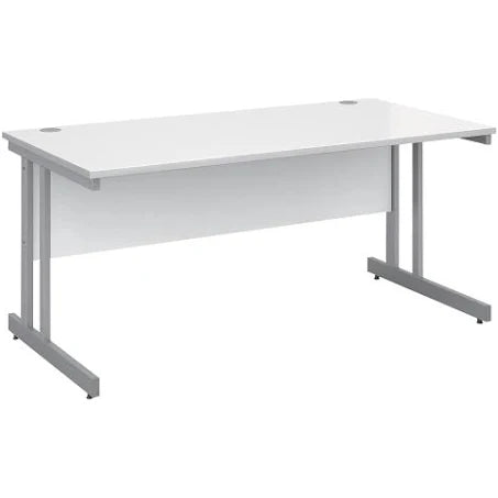 Dams International Straight Desk Momento White 1,600 x 800 x 725 mm