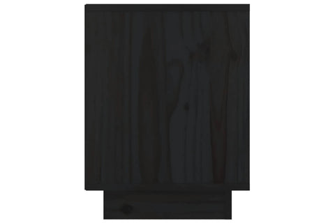 vidaXL Bedside Cabinets 2 Pcs Black 40x30x40 cm Solid Wood Pine
