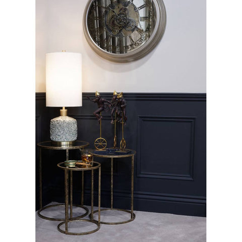 Mindy Brownes Mirror Top Nest of Tables - Set of 3
